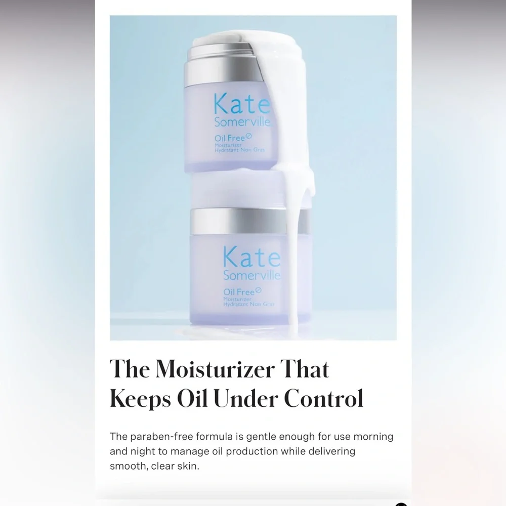 Kate Somerville Oil Free Moisturizer 1.7oz NIB